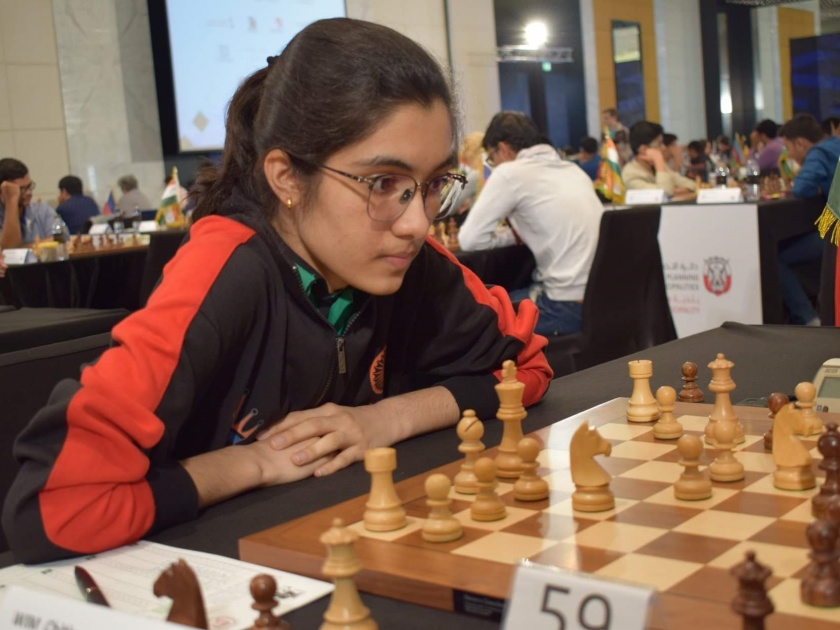 Witness Chitlange won gold in West Asian Chess Tournament | साक्षी चितलांगे हिने जिंकले पश्चिम आशियाई बुद्धिबळ स्पर्धेत सुवर्ण