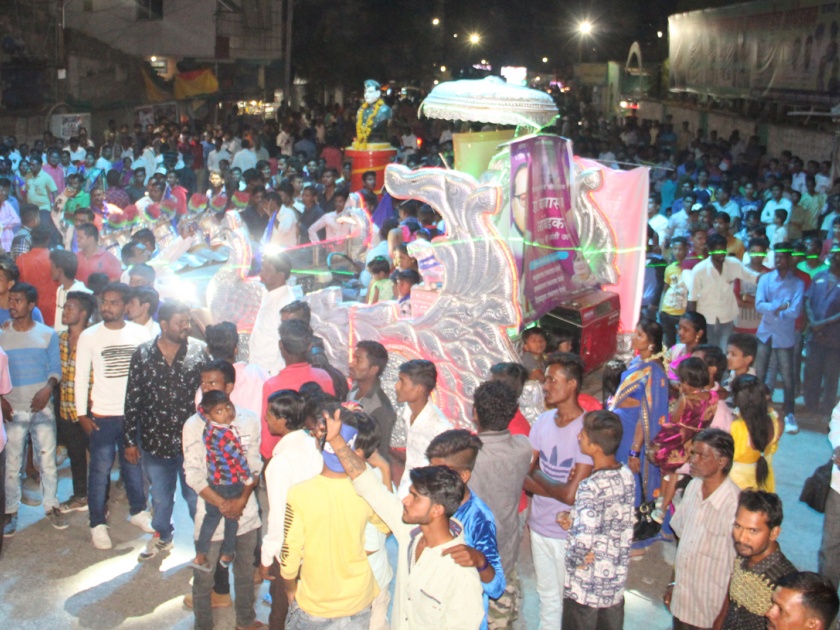 Ambedkar's hoax in Jalna ... | जालन्यात आंबेडकरांचा जयघोष...