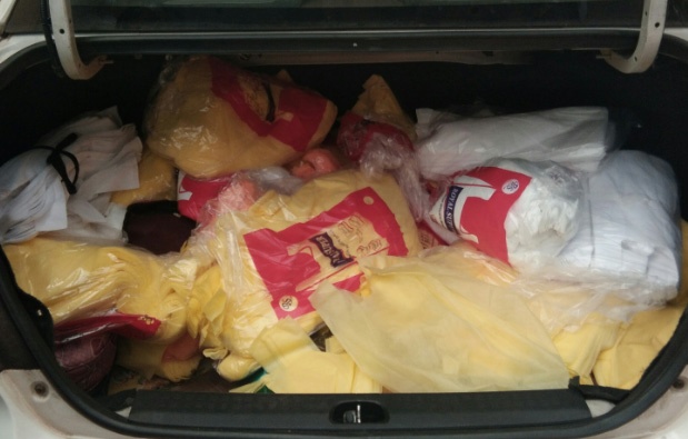 Sindhudurg: In the Malvan seized 43 kilo plastic mixed bags | सिंधुदुर्ग : मालवणात ४३ किलो प्लास्टिकमिश्रित पिशव्या जप्त