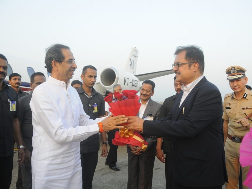 Chief Minister Thackeray arrives in Nashik | मुख्यमंत्री ठाकरे यांचे नाशकात आगमन
