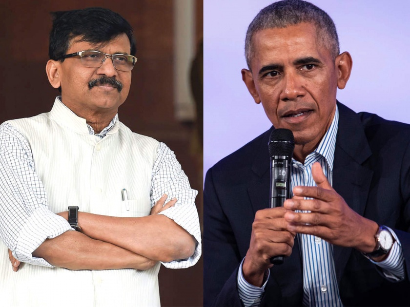 'Barak Obama is not right now as Shiv Sena is upset', nitesh rane tweet about sanjay raut | 'शिवसेना नाराज झाल्याने बराक ओबामांचं आता काही खरं नाही'