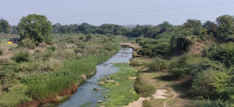 The river changed its route at Anji Mothi in Wardha district | वर्धा जिल्ह्यातील आंजी मोठी येथे धाम नदीने बदलला प्रवाह