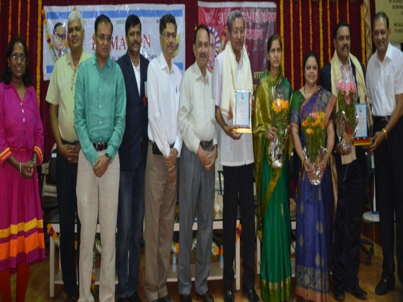 Dama Bhushan to Rajkumar Suryavanshi in Dhule and Dama Mitra Award for Arun Salunkhe | धुळ्यात राजकुमार सूर्यवंशी यांना दामा भूषण तर अरूण साळुंके यांना दामा मित्र पुरस्कार प्रदान