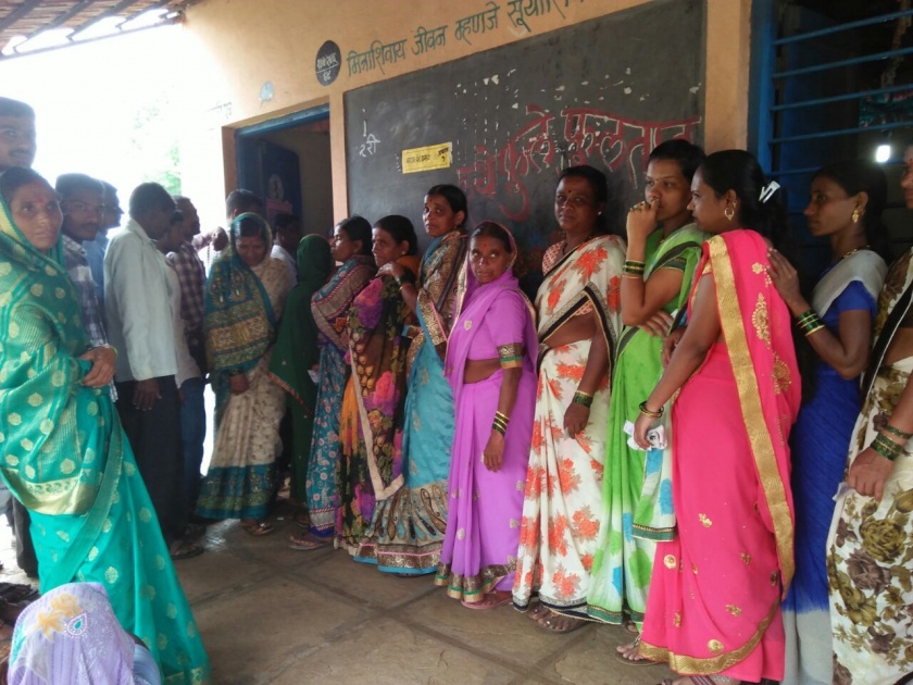 60 percent polling in Kolhapur district by noon | कोल्हापूर जिल्ह्यात दुपारपर्यंत ६0 टक्के मतदान