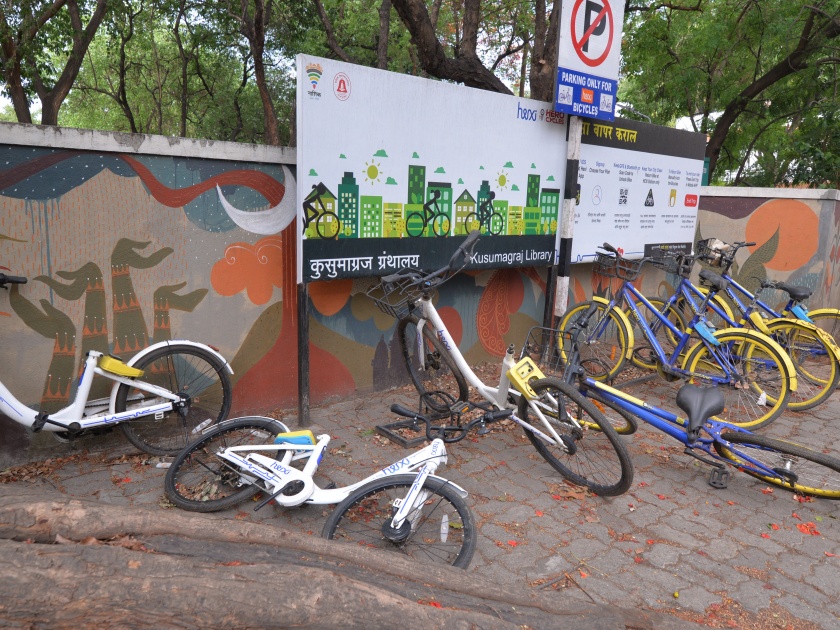 Smart City bicycles fell unnoticed | स्मार्ट सिटीच्या सायकली पडल्या बेवारस