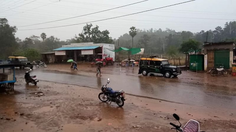 heavy rain in Gadchiroli district | गडचिरोली जिल्ह्याला अवकाळी पावसाने झोडपले