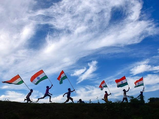 Independence Day celebrations at Ajmer Saundane | अजमीर सौंदाणे येथे स्वातंत्र्यदिन साजरा