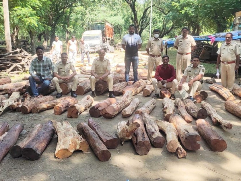 Illegal timber worth Rs 13 lakh seized | अवैध लाकडासह १३ लाखांचा मुद्देमाल जप्त