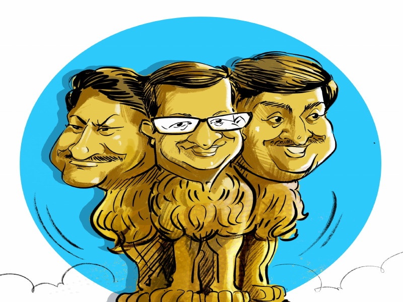 Maharashtra Election 2019 : Scattered congress with weak 'leaders.. | Maharashtra Election 2019 : कमजोर ‘पंजां’चे विखुरलेले सिंह..