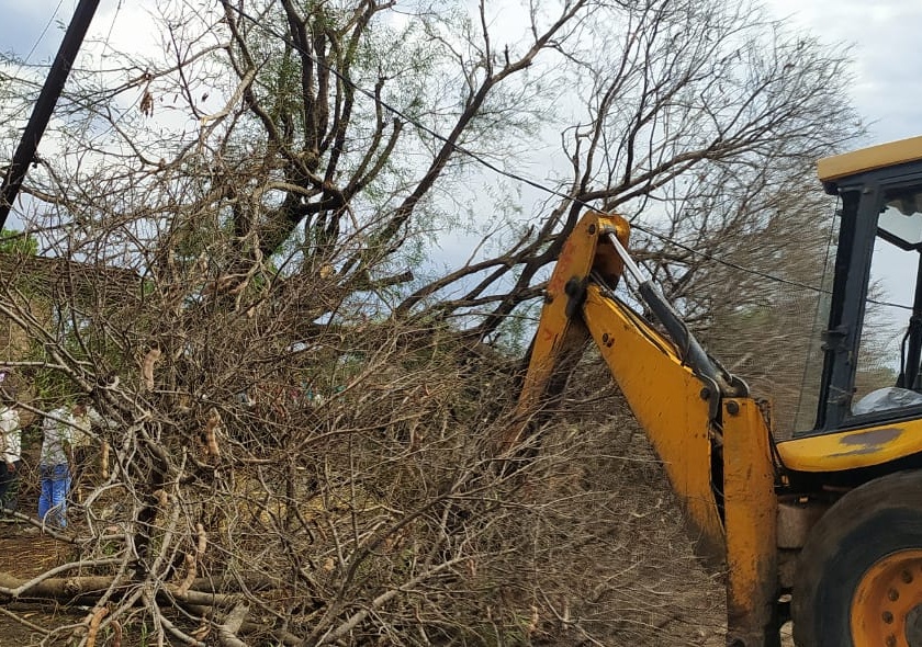 Two sisters die after crushing a tree in Anchalwadi | वादळात झाड कोसळून अंचालवाडी येथे दोघं बहिणींचा दाबल्याने मृत्यू