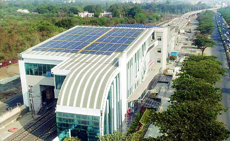 Solar Power: 65% Energy Solar Power in Nagpur Metro Project | नागपूर मेट्रो प्रकल्पात सोलरद्वारे ६५ टक्के ऊर्जा