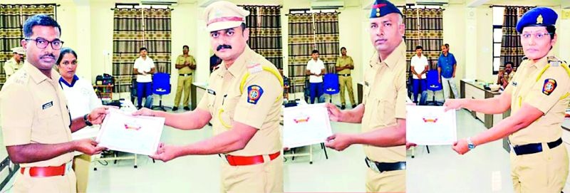 Special service award for six police personnel | सहा पोलीस कर्मचाऱ्यांना विशेष सेवा पुरस्कार