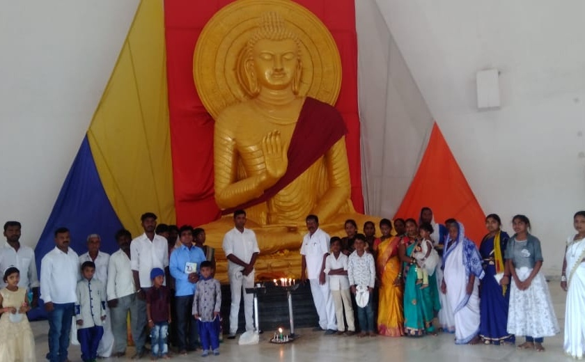 Celebrating Buddha Jayanti at Yuklei Muktibhoomi | येवल्यात मुक्तीभूमीवर बुद्धजयंती साजरी