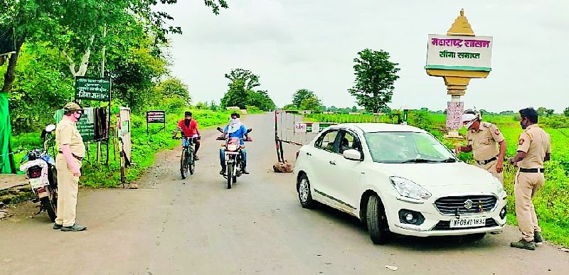 Chauffeur settlement on Madhya Pradesh border | मध्य प्रदेश सीमेवर चौफेर बंदोबस्त