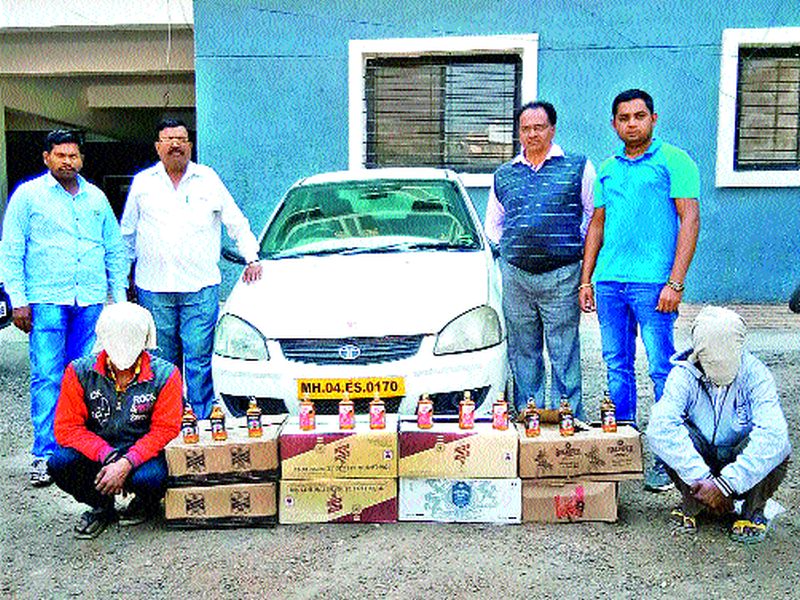 Trikamkeshwar seized drinking liquor worth Rs | त्र्यंबकेश्वरला पावणेदोन लाखांचा मद्यसाठा जप्त