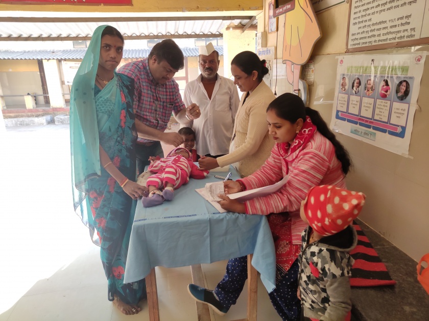   Pulse polio vaccination in Dindori taluka .. | दिंडोरी तालुक्यात पल्स पोलिओ लसीकरण..