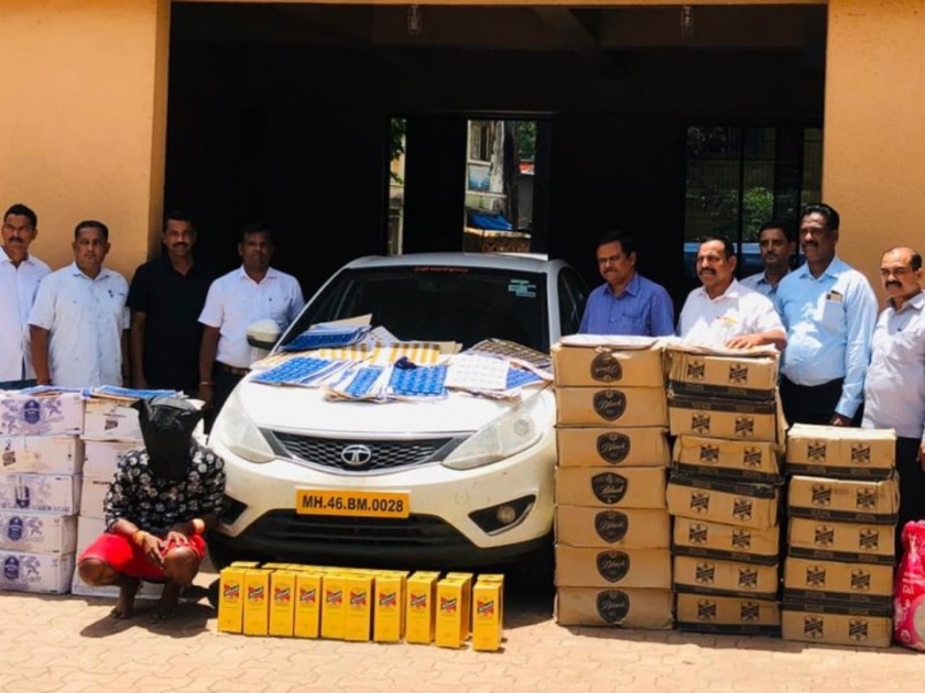 State excise duty team raids in Shahpur: 4 lakh 3 thousand fake foreign liquor seized | राज्य उत्पादन शुल्कच्या भरारी पथकाचा शहापूरमध्ये छापा: चार लाख ८२ हजारांचे विदेशी मद्य जप्त
