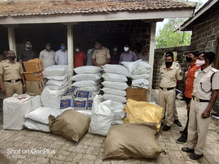 Police crack down on gutka seller in Chopda | चोपडा शहरात गुटखा विक्रेत्यावर पोलिसांची धडक कारवाई