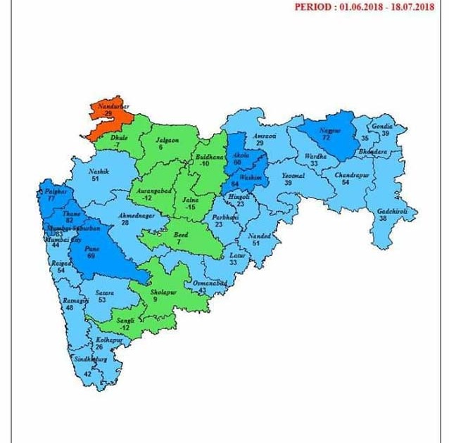 Average rainfall of 30% in Nandurbar district | नंदुरबार जिल्ह्यात पावसाची सरासरी 30 टक्के तूट