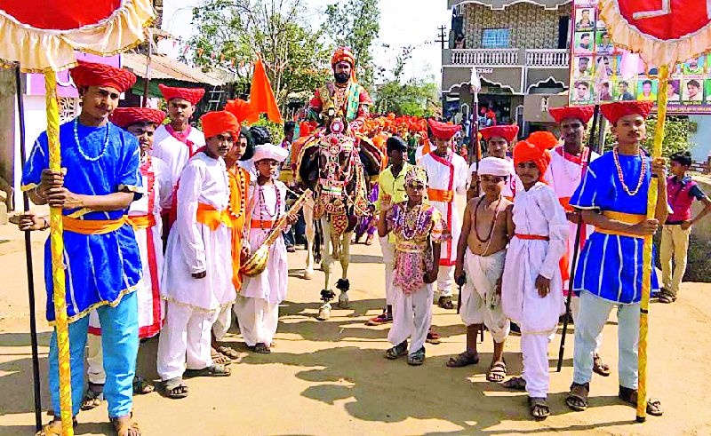 Shivjanmotsav ceremony in Palanpur | पालांदुरात शिवजन्मोत्सव सोहळा