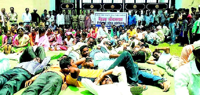 The 'Jhopa' movement against the 'BHEL' bandh | ‘भेल’ बंदच्या विरोधात ‘झोपा’ आंदोलन