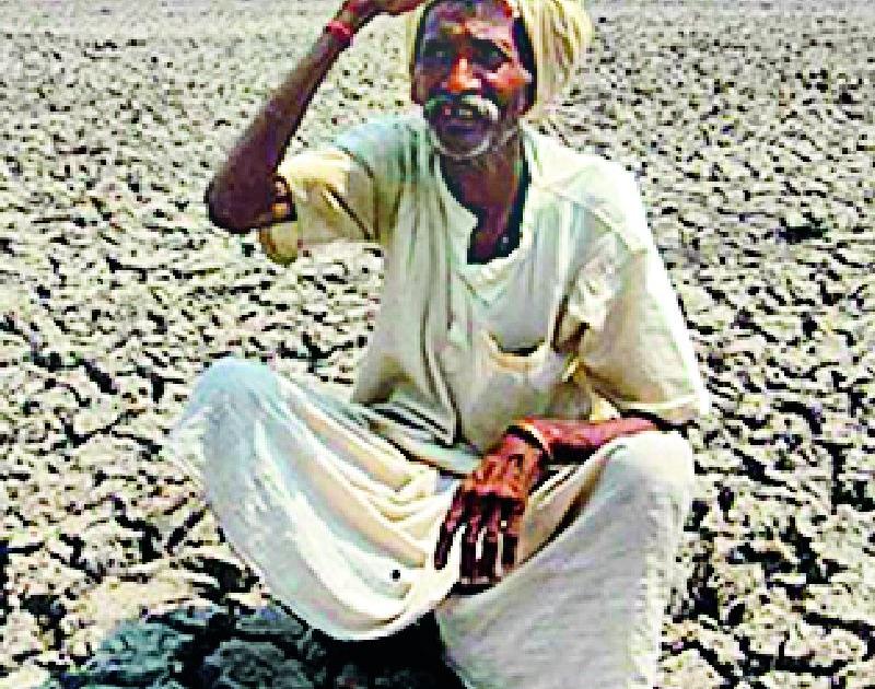 Due to the absence of rain, farmers' eyes in the sky | पावसाअभावी शेतकऱ्यांचे डोळे आकाशाकडे