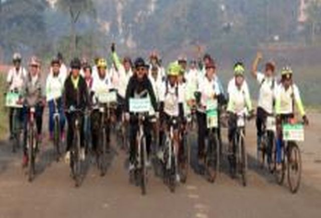 The message of 'Save Goda' from the cycle ride | सायकल फेरीतून ‘गोदा वाचवा’चा संदेश