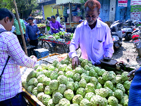 Sweet, nutritious 'Hanuman' enters the fruit market | गोड, पौष्टिक ‘हनुमान’ फळाची बाजारात भुरळ