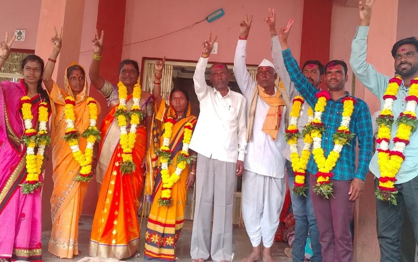Janshakti panel wins at Pimpalgaon Lep | पिंपळगाव लेप येथे जनशक्ती पॅनल विजयी