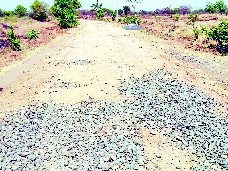 Mohadi-Khamari road work is in disarray | मोहाडी-खमारी रस्त्यांचे काम निकृष्ट