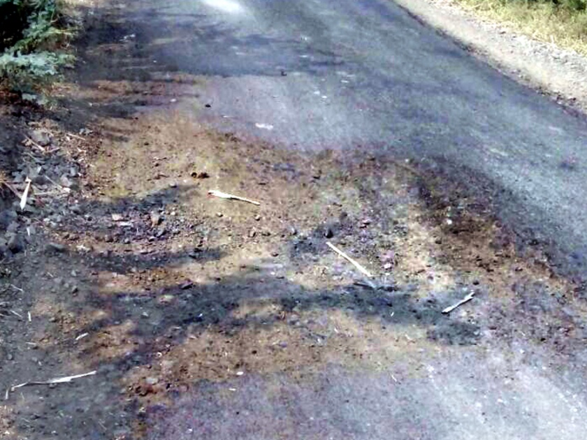 The victim of the woman took the pothole on the road | रस्त्यावरील खड्ड्यांनी घेतला महिलेचा बळी