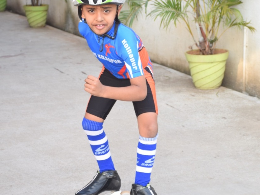 Six-year-old Kedar Salunkhe to pay tribute to the martyrs on Monday, starting from Sangli | सहावर्षीय केदार साळुंखे देणार शहिंदाना स्केटिंगद्वारे सोमवारी मानवंदना : सांगलीतून सुरुवात
