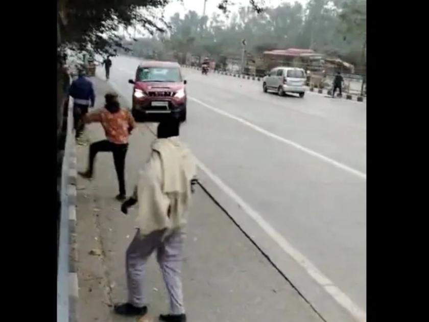 fight started over just rs 5 man hits people with speeding car in delhi | जीवघेणा वाद! फक्त 5 रुपयांवरून सुरू झालं भांडण; वेगवान SUV ने लोकांना चिरडण्याचा प्रयत्न