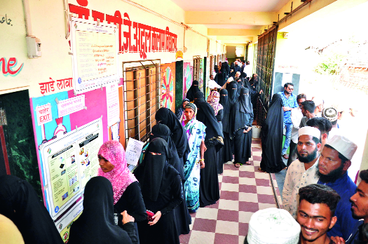 65 percent polling for the Lok Sabha | लोकसभेसाठी ६५ टक्के मतदान