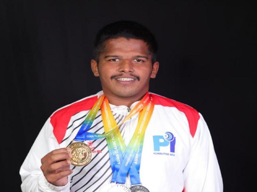 Utkarsh Chavan won silver in the Asian Powerlifting Championship | एशियन पाॅवर लिफ्टींग स्पर्धेत उत्कर्ष चव्हाणला रौप्य