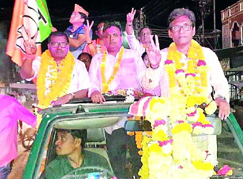Maharashtra Election 2019 ; BJP's victory over Armorer | Maharashtra Election 2019 ; आरमोरीत भाजपतर्फे विजयी जल्लोष