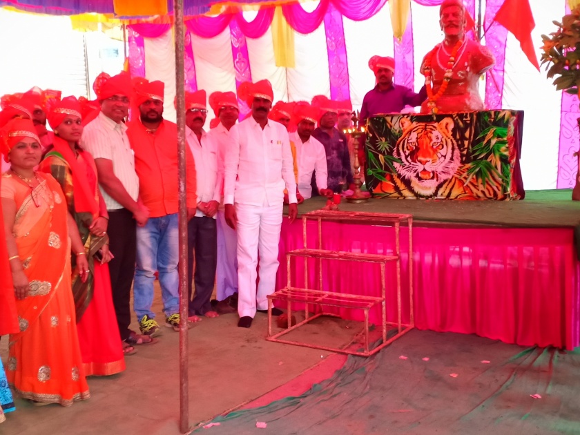  Celebrated in the celebration of Shiv Jayanti at Surgana | सुरगाणा येथे शिवजयंती उत्साहात साजरी