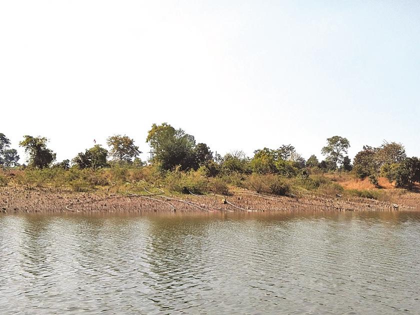 water level reduced in Ekbuji dam in Washim | ‘एकबूर्जी’ प्रकल्पाच्या जलसाठ्यात घट!