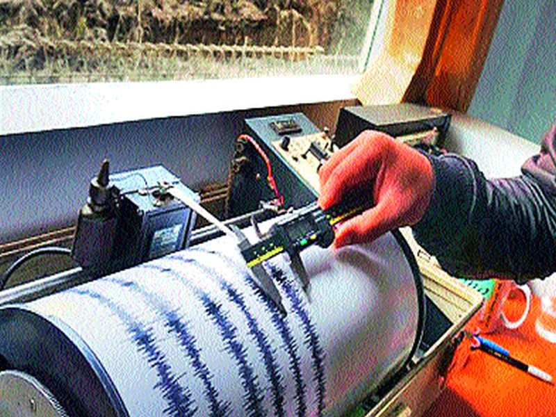  Earthquake tremors in 40 kilometers of Nashik | नाशिकपासून ४० किलोमीटरच्या परिघात  भूकंपाचे धक्के