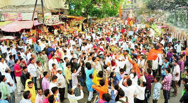 Niradtal Ghosh of 'Jai Shriram' in Aurangabad | औरंगाबादेत ‘जय श्रीराम’चा निनादला घोष