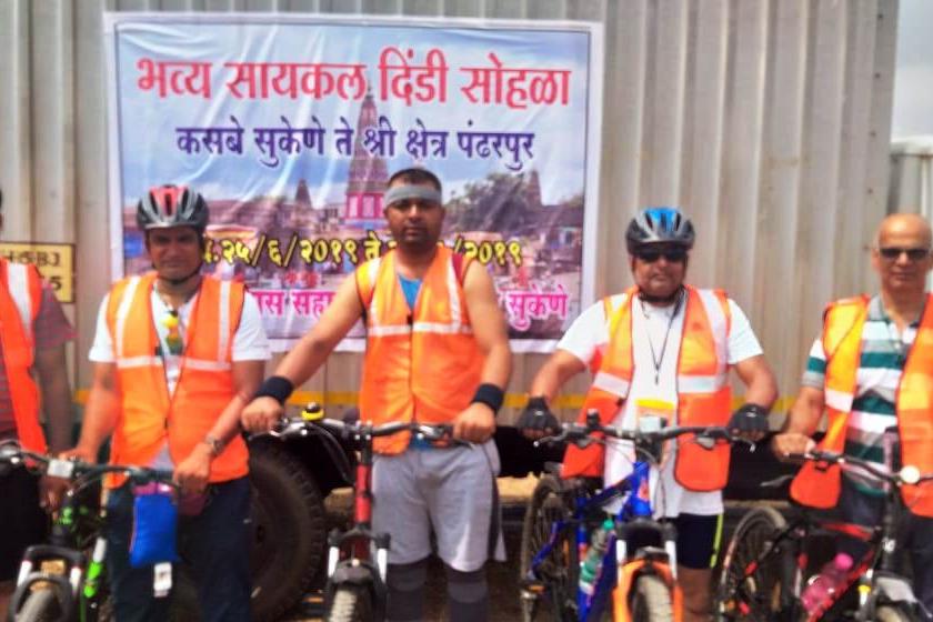 Kasbeşekane to Pandharpur cycle dindi | कसबेसुकेणे ते पंढरपूर सायकल दिंडी