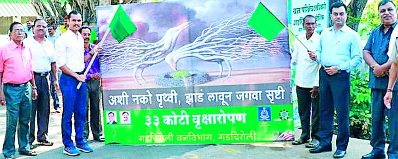 Public awareness on cultivation of tree dandhis | वृक्ष दिंडीतून लागवडीबाबत जनजागृती