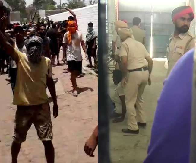 Violence in Ludhiana Central Jail; Death of a prisoner; Police fired | लुधियानाच्या सेंट्रल जेलमध्ये हिंसाचार; एका कैद्याचा मृत्यू; पोलिसांनी केला गोळीबार
