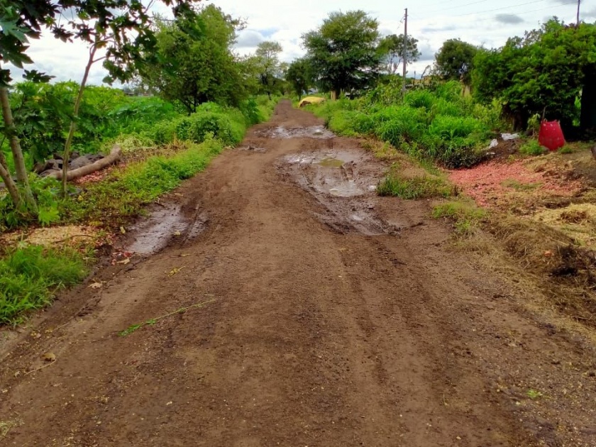 Bad condition of roads in Jalgaon Neur area | जळगाव नेऊर परिसरातील रस्त्यांच्या दुरावस्था