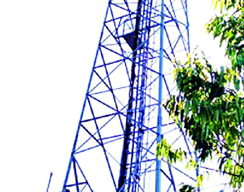 Seizure action on two mobile towers | दोन मोबाईल टॉवर्सवर जप्तीची कारवाई