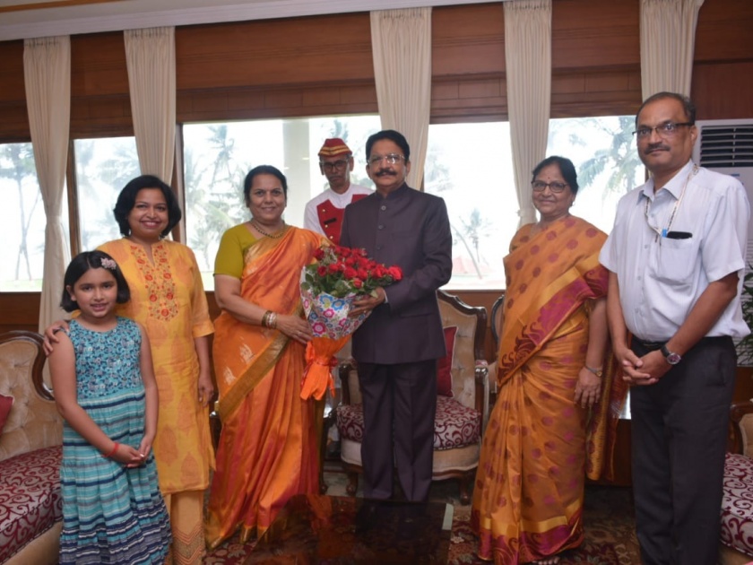 Deputy Speaker Dr. Nilam Gorhe met Governor C V Rao | उपसभापती डॉ.नीलम गोऱ्हे यांनी राज्यपाल सी.व्ही.राव यांची घेतली सदिच्छा भेट