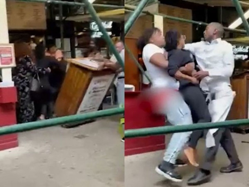 Hostess attacked by tourist women over vaccine requirements video goes viral | VIDEO : हॉटेलमधील तरूणीने मागितलं वॅक्सीनेशनचं प्रूफ, ३ महिलांनी केली तिला बेदम मारहाण