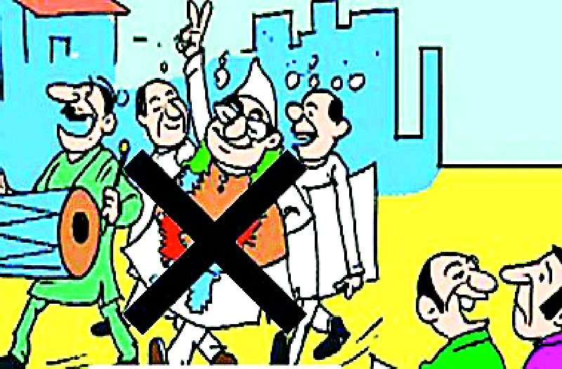 In the campaign BJP-Sena's singles ray | प्रचारात भाजपा-सेनेचे एकला चलो रे