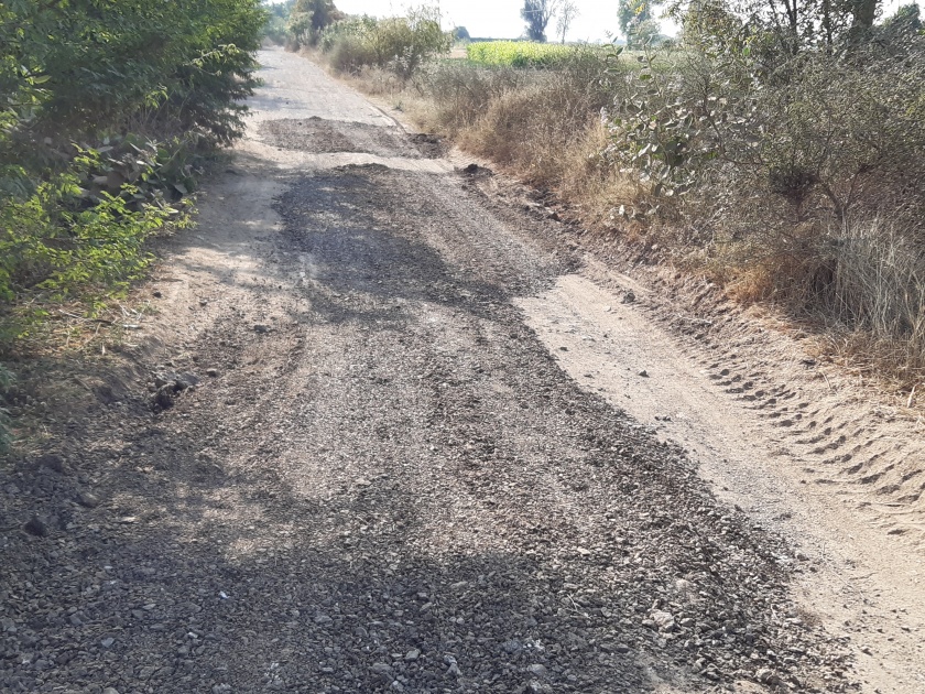  The villagers have repaired the Manori Budruk road at their own expense | ग्रामस्थांनी स्वखर्चाने केली मानोरी बुद्रुक रस्त्याची दुरूस्ती