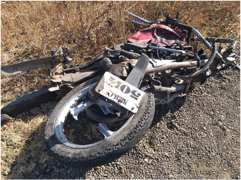 Motorcyclists killed in accident in Mason Khade | मेसनखेडे शिवारात अपघातात मोटारसायकलस्वार ठार